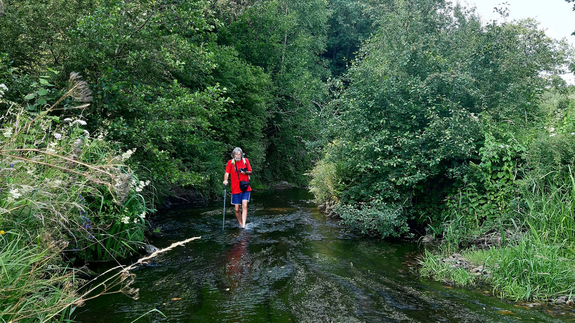 Luc Teper en aquarando dans la Houille