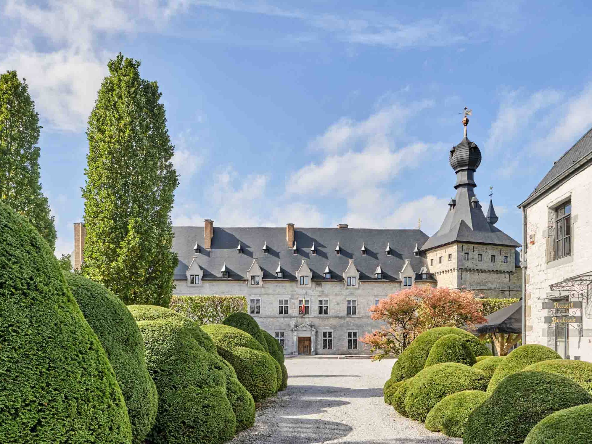 Château de Chimay, vue de la cour d'entrée
